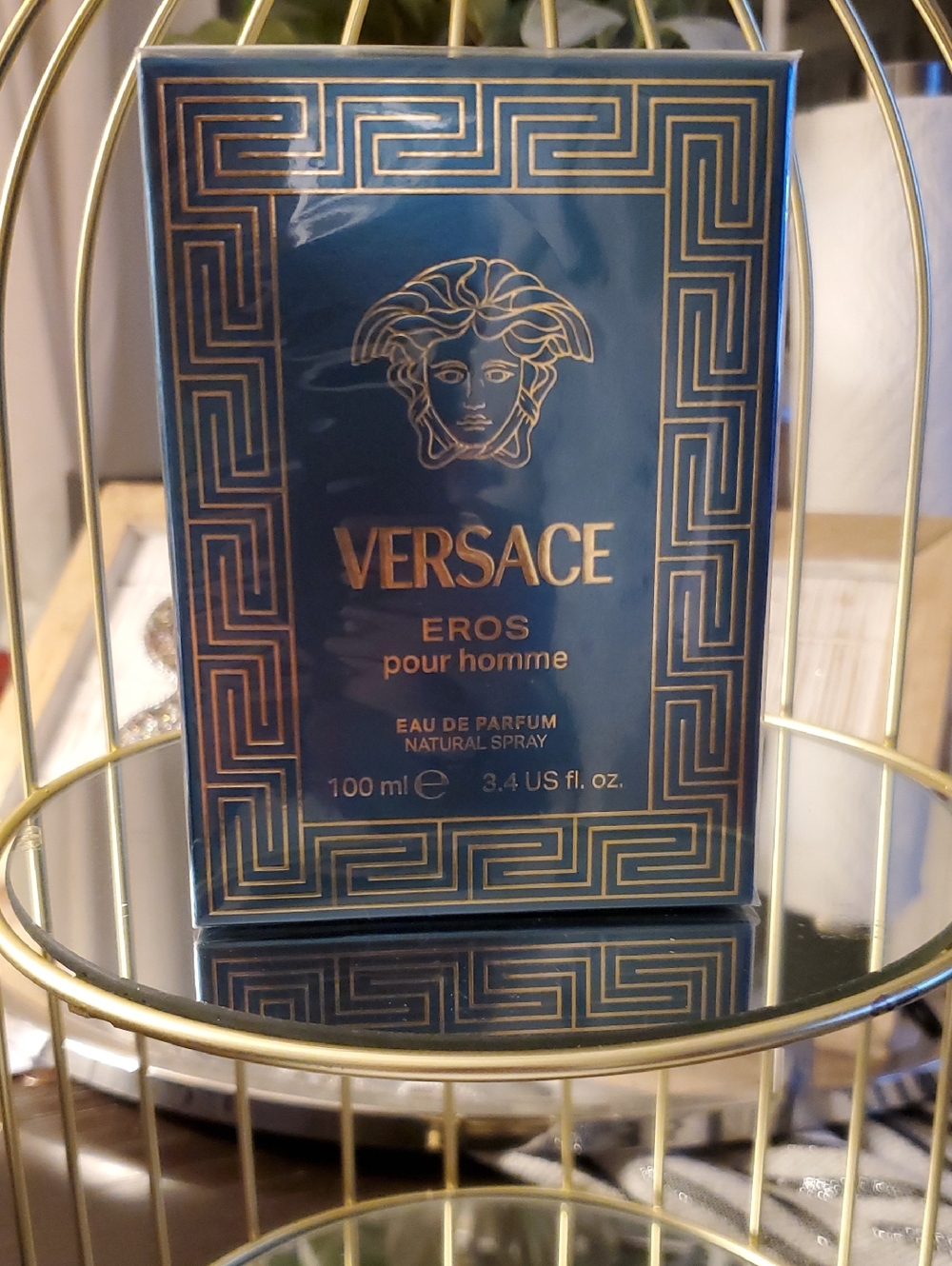 Versace Eros Pour Homme Blue & Gold Fragrance Box NIB SEALED